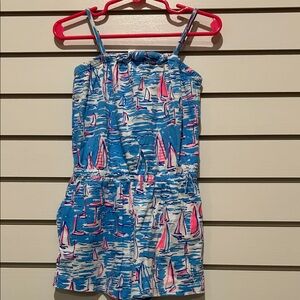 Lilly Pulitzer Multicolor Nautical Print Romper